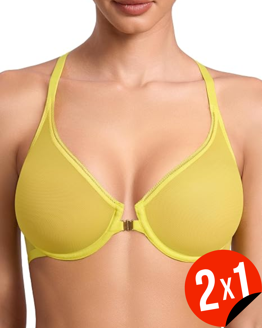 Sujetador de Soporte con Cierre Frontal y Copas Moldeadas(OFERTA 2X1)