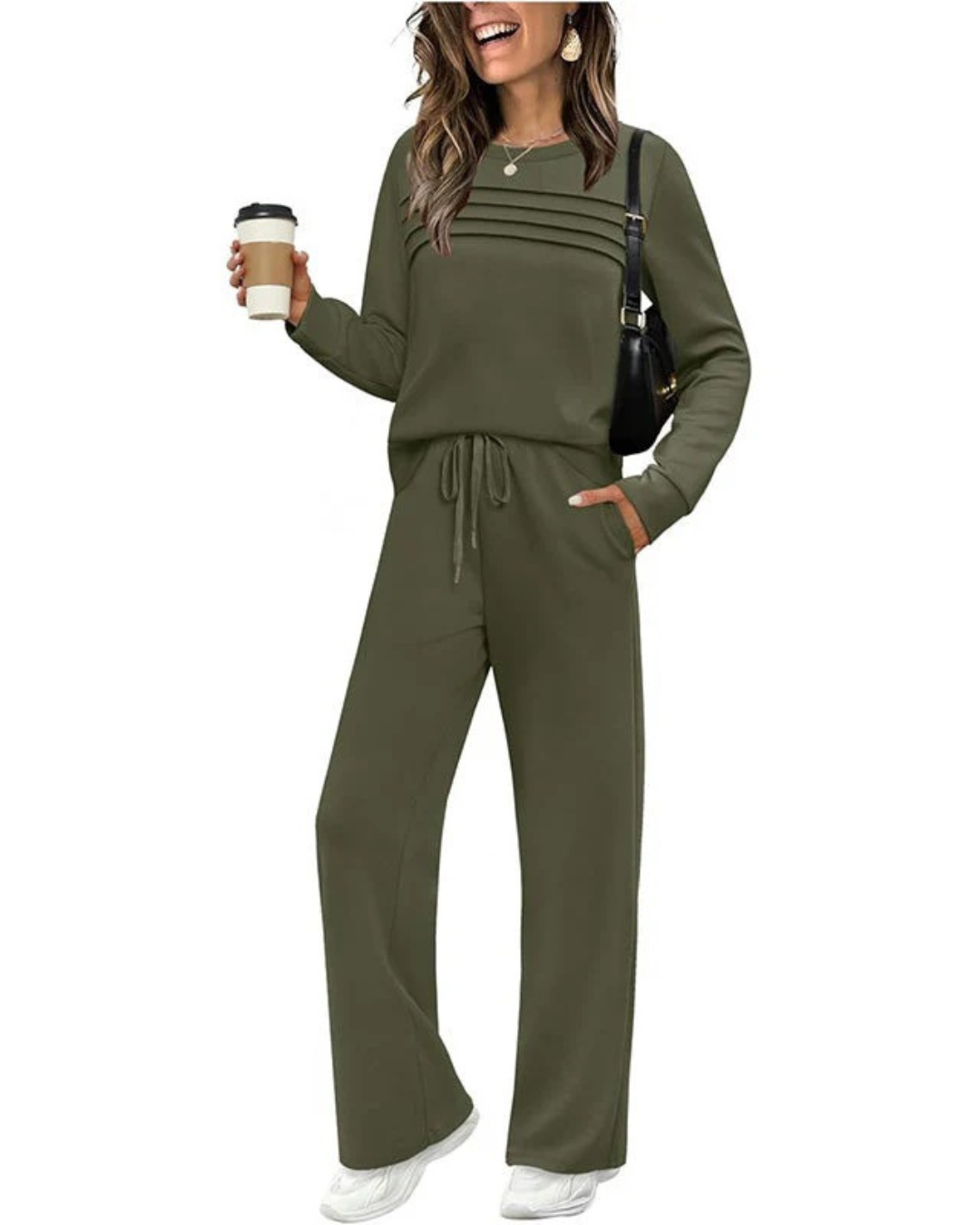 Conjunto de Suéter y Pantalón Casual®