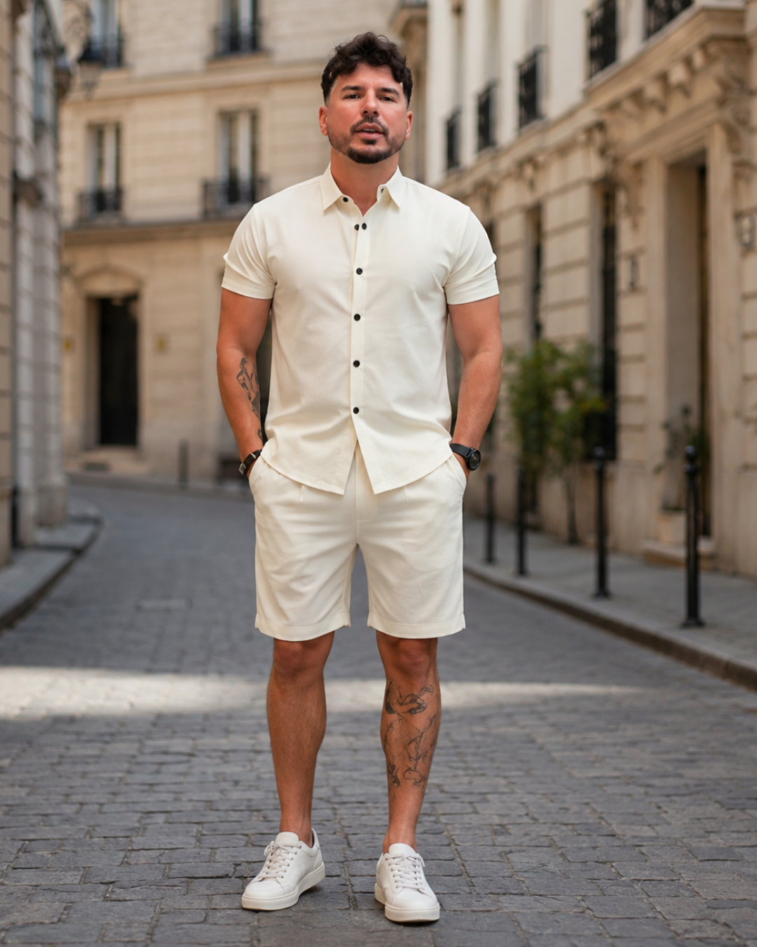 Conjunto Casual de Camisa y Short