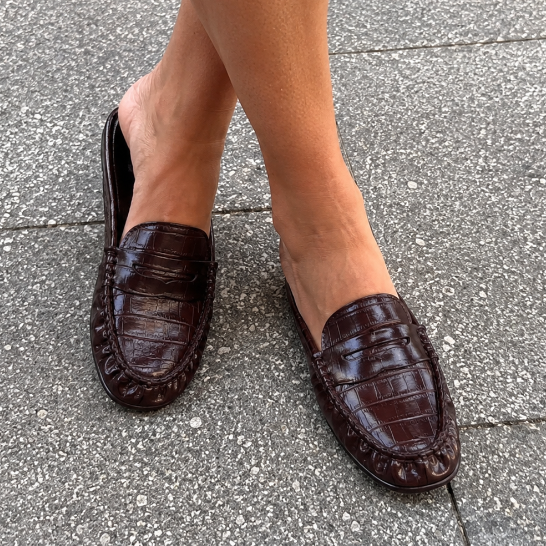 Mocasines Mule de Mujer con Diseño Tipo Penny®