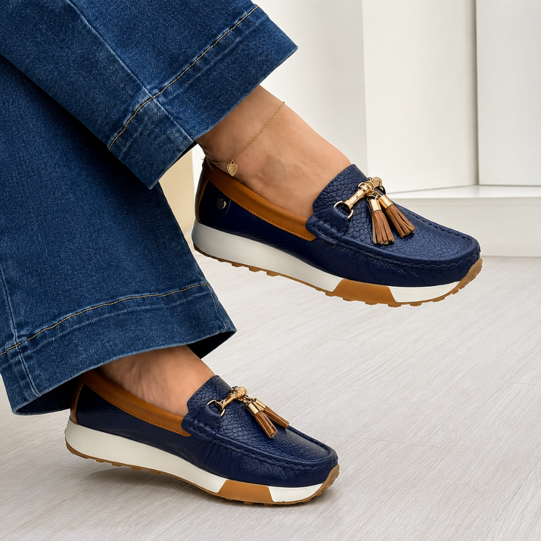 Mocasines de Piel con Plataforma