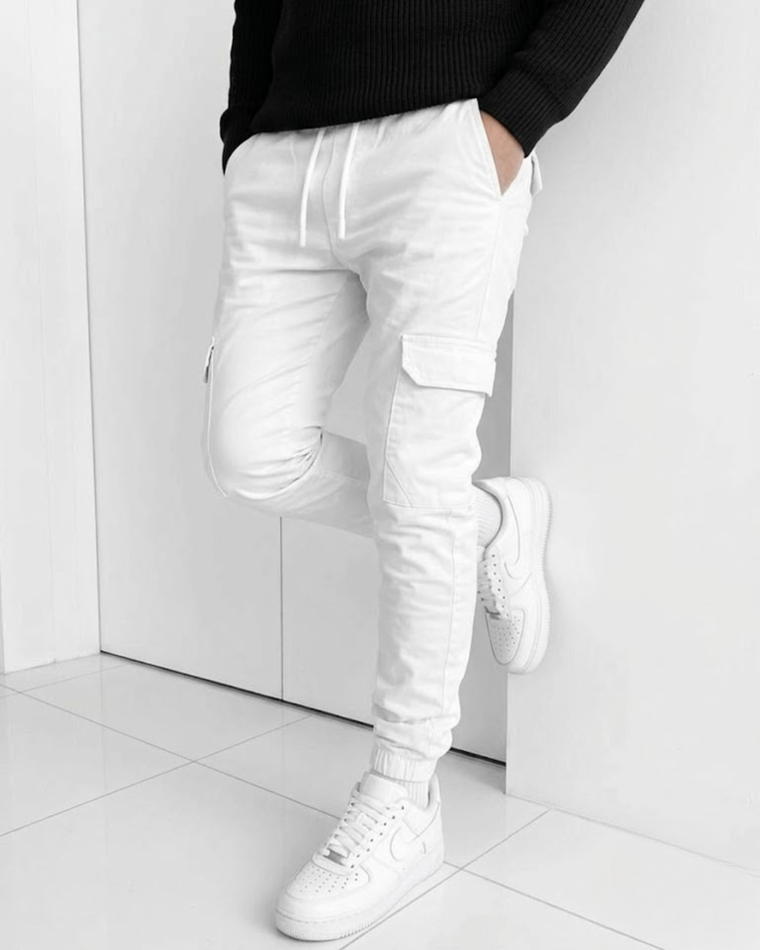 Pantalones Texas Cargo Tipo Jogger de Estilo Urbano