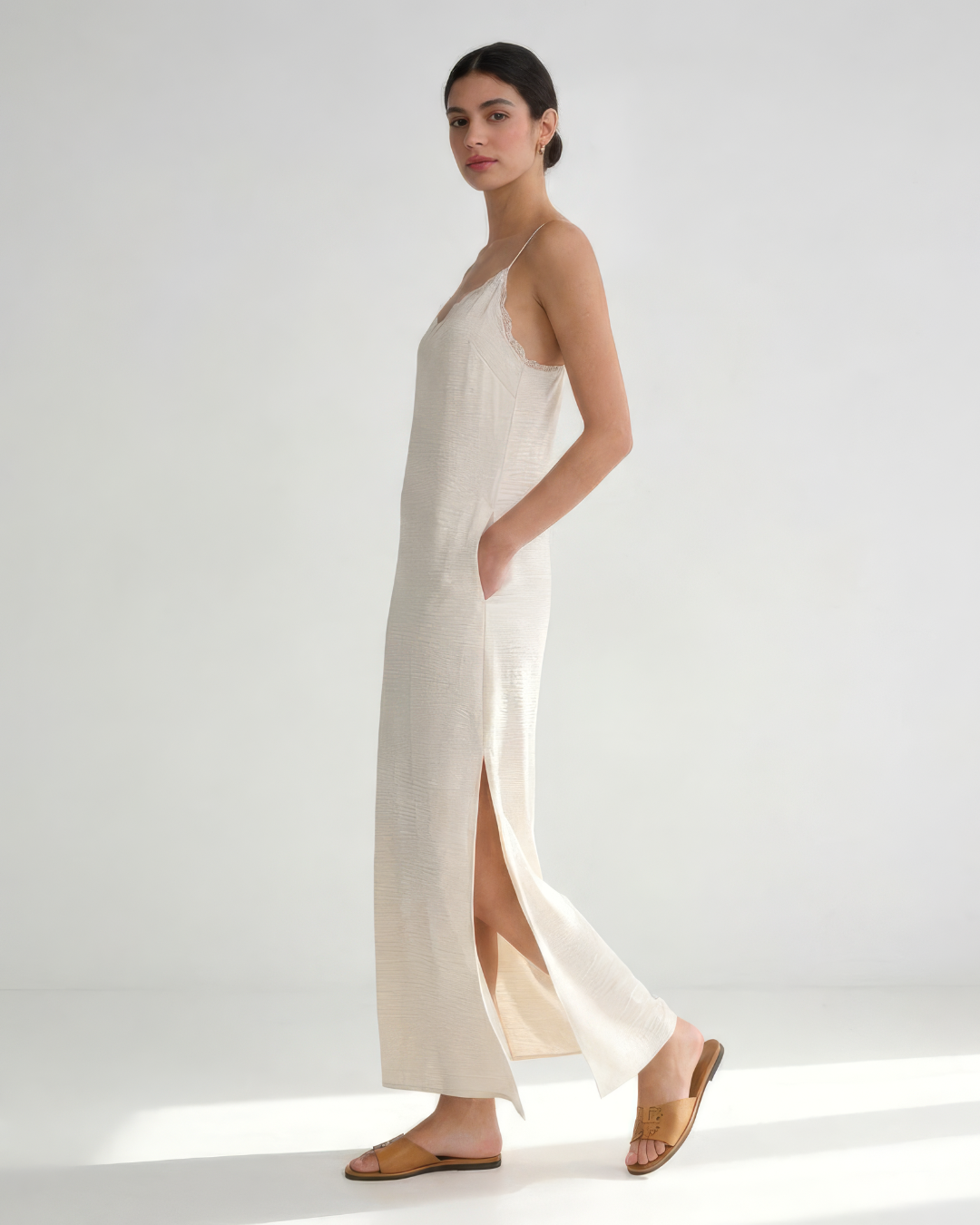 Vestido Largo Lencero Elegante®