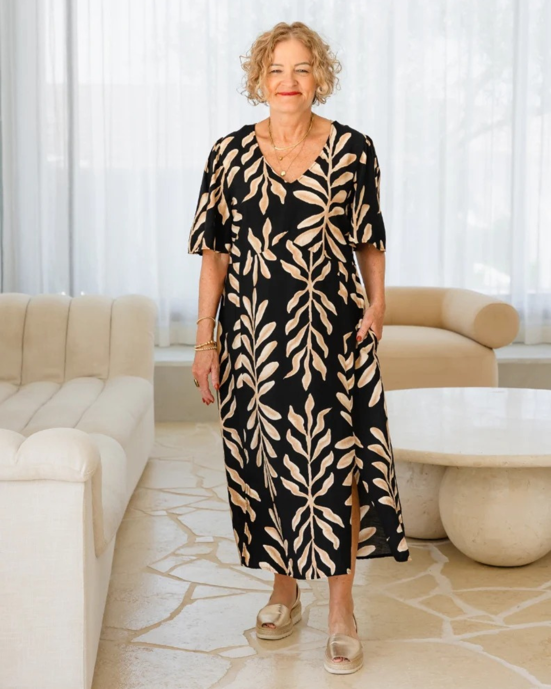 Vestido de Caída Fluida Atenas