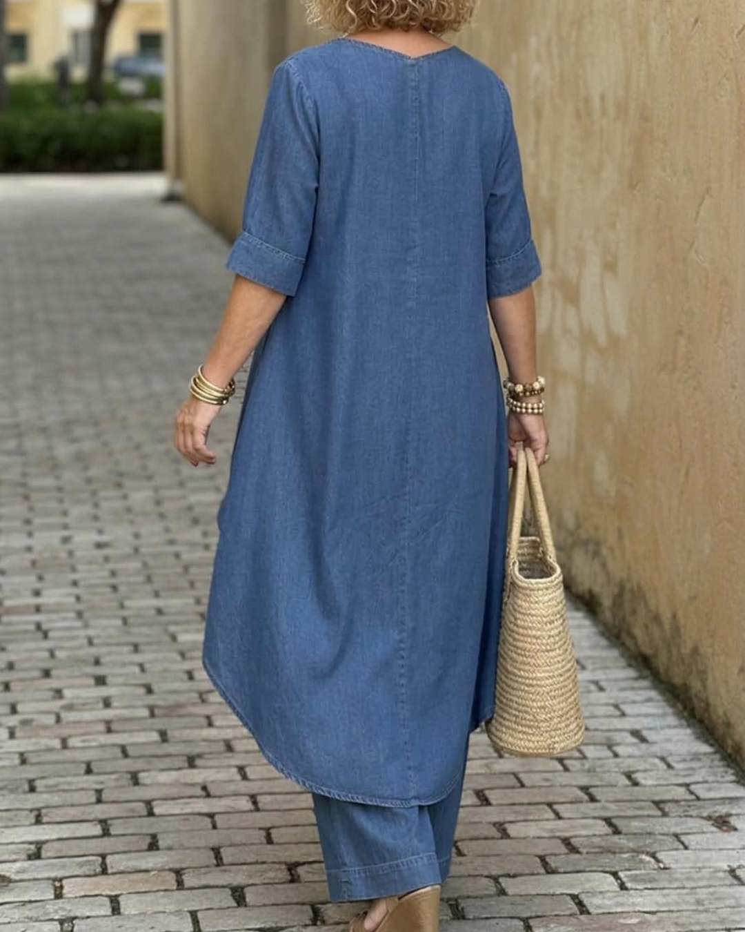 Conjunto Denim Estilizado para Mujer