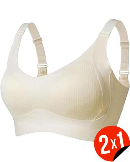Sujetador de Confort Avanzado Soporte Sin Costuras y Estilo Acanalado (OFERTA 2X1)®
