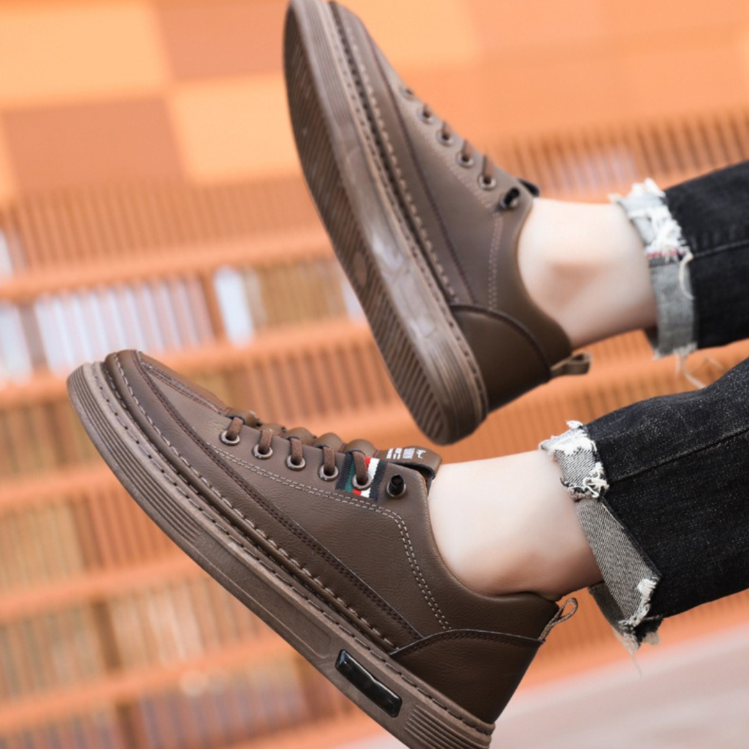 Zapatillas de cuero con suela flexible