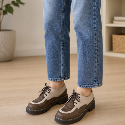 Zapatos de piel con Plataforma®