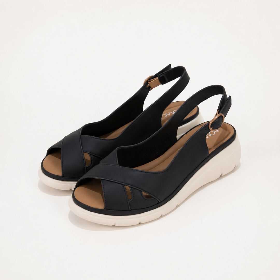 Sandalias de Plataforma con Correa Posterior