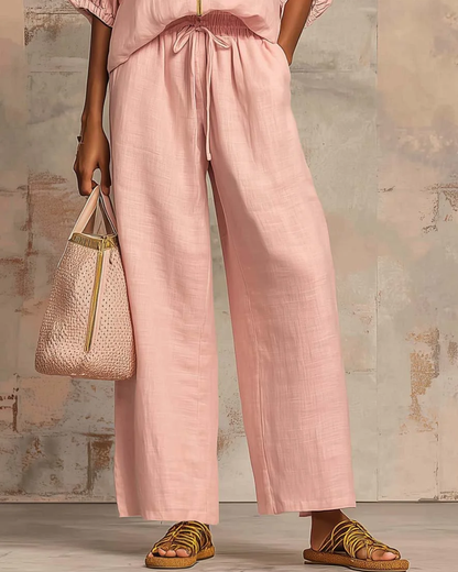 Conjunto Premium de Lino y Algodón para Mujer
