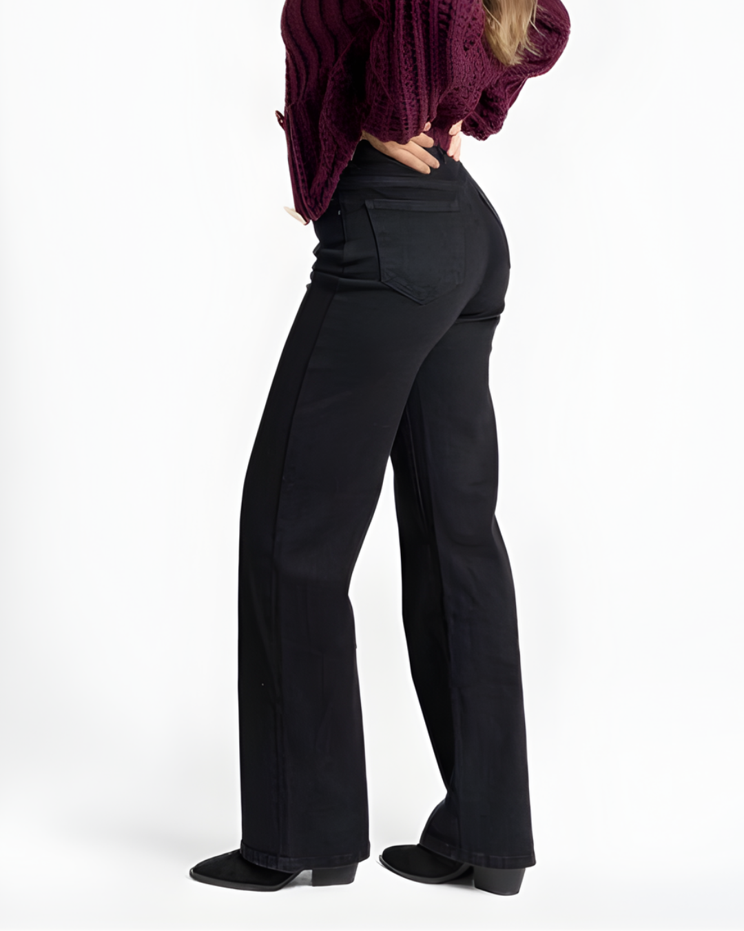 Jeans Curvy de Tiro Alto para Mujer