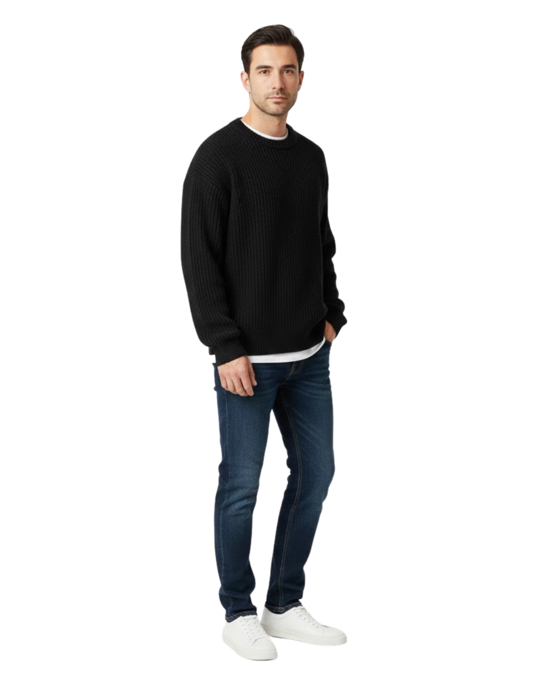 Suéter de Cuello Redondo para Hombre