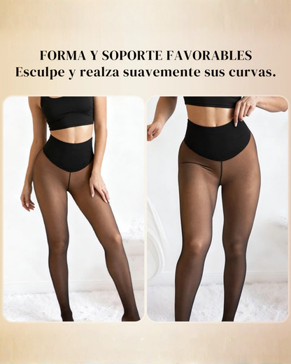 Leggings Modeladores de Invierno con Efecto de Medias Finas para mujer