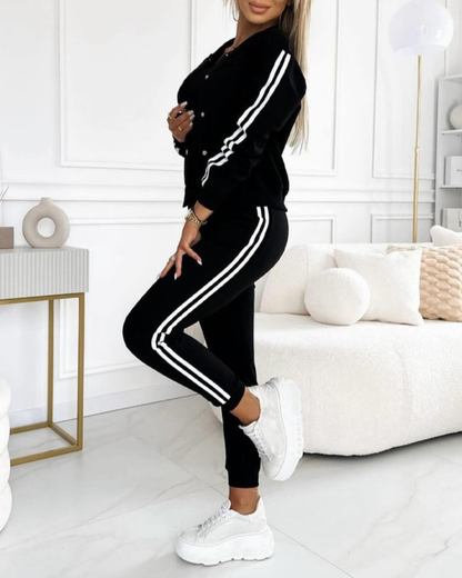 Conjunto de 3 piezas para mujer con detalles de rayas®