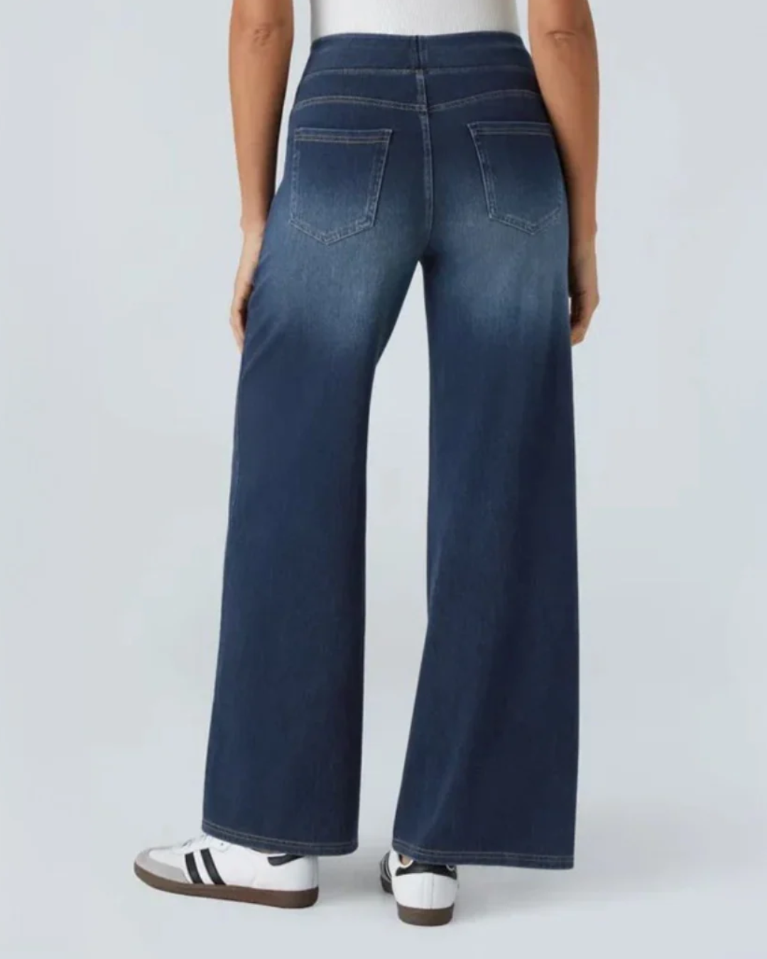 Pantalón de Pata Ancha Elástico para Mujer