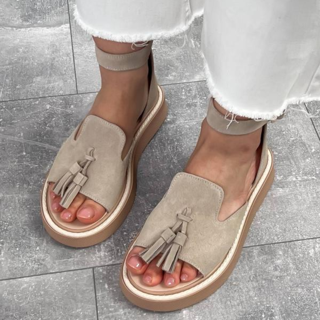 Sandalias de Ante con Suela de Plataforma®