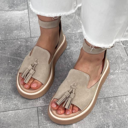 Sandalias de Ante con Suela de Plataforma®