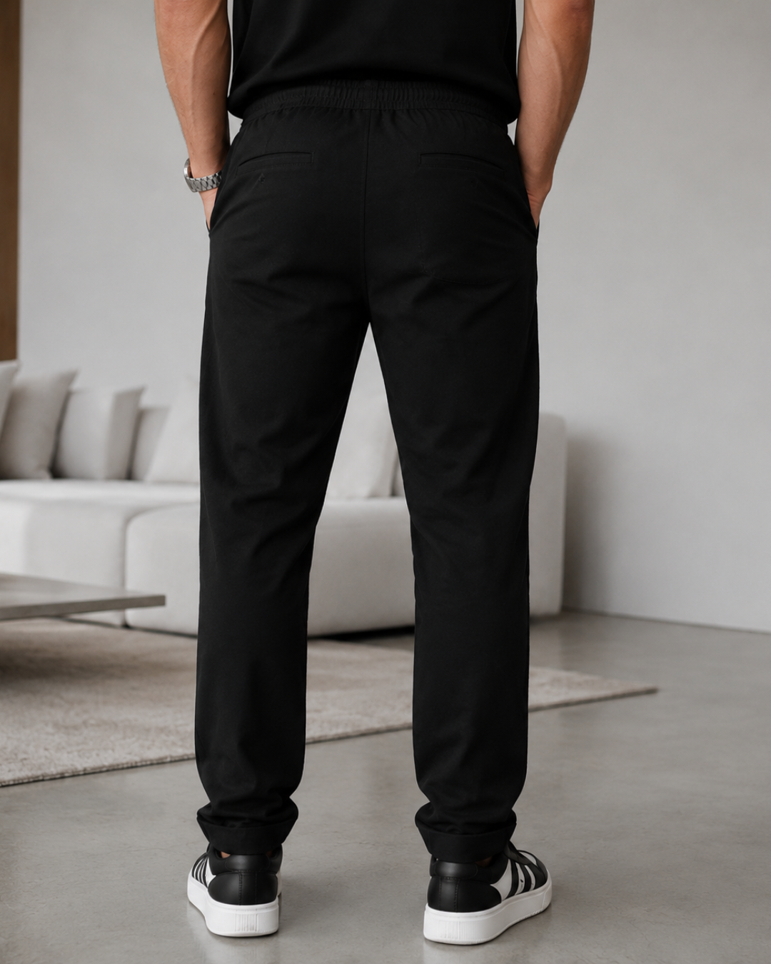 Pantalón Amplio con Cintura Ajustable