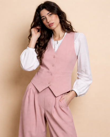 Conjunto de Sastrería Moderna Casual para Mujer