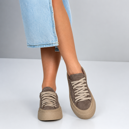 Zapatillas de Ante con Plataforma