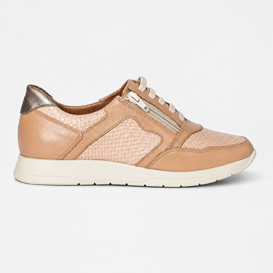 Zapatillas Unisex de Cuero con Cierre Lateral