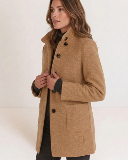 Chaqueta de Cuello Alto para Mujer