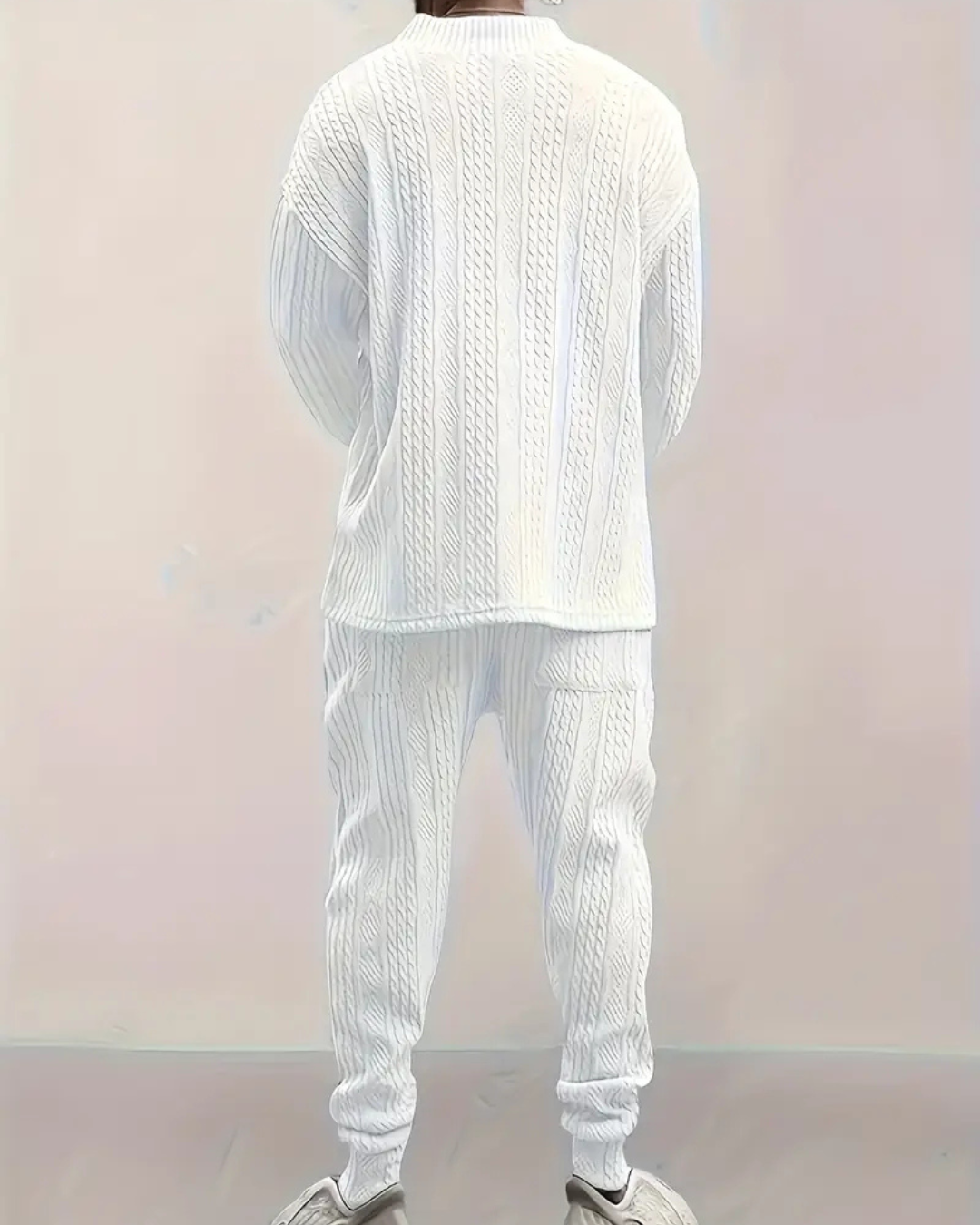 Conjunto Habana con textura trenzada