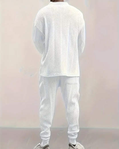 Conjunto Habana con textura trenzada