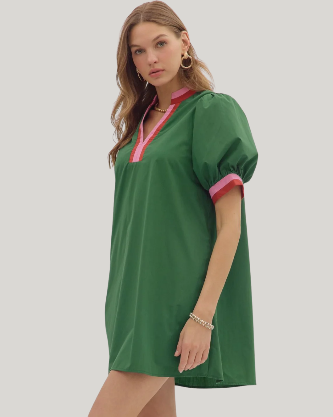 Vestido de Cuello en V para Mujer®