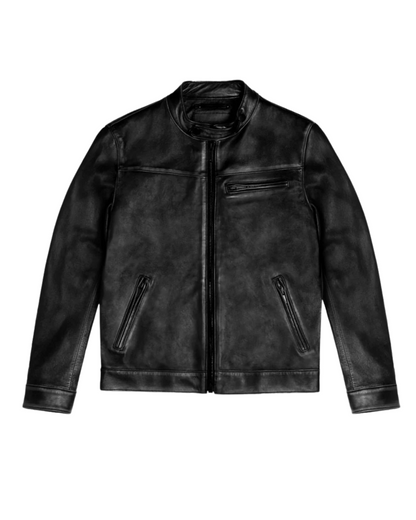 Chaqueta de Cuero Elegante para Hombres
