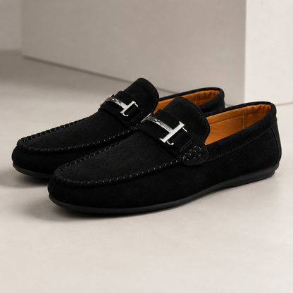 Mocasines de Antelina con Herraje Metálico®