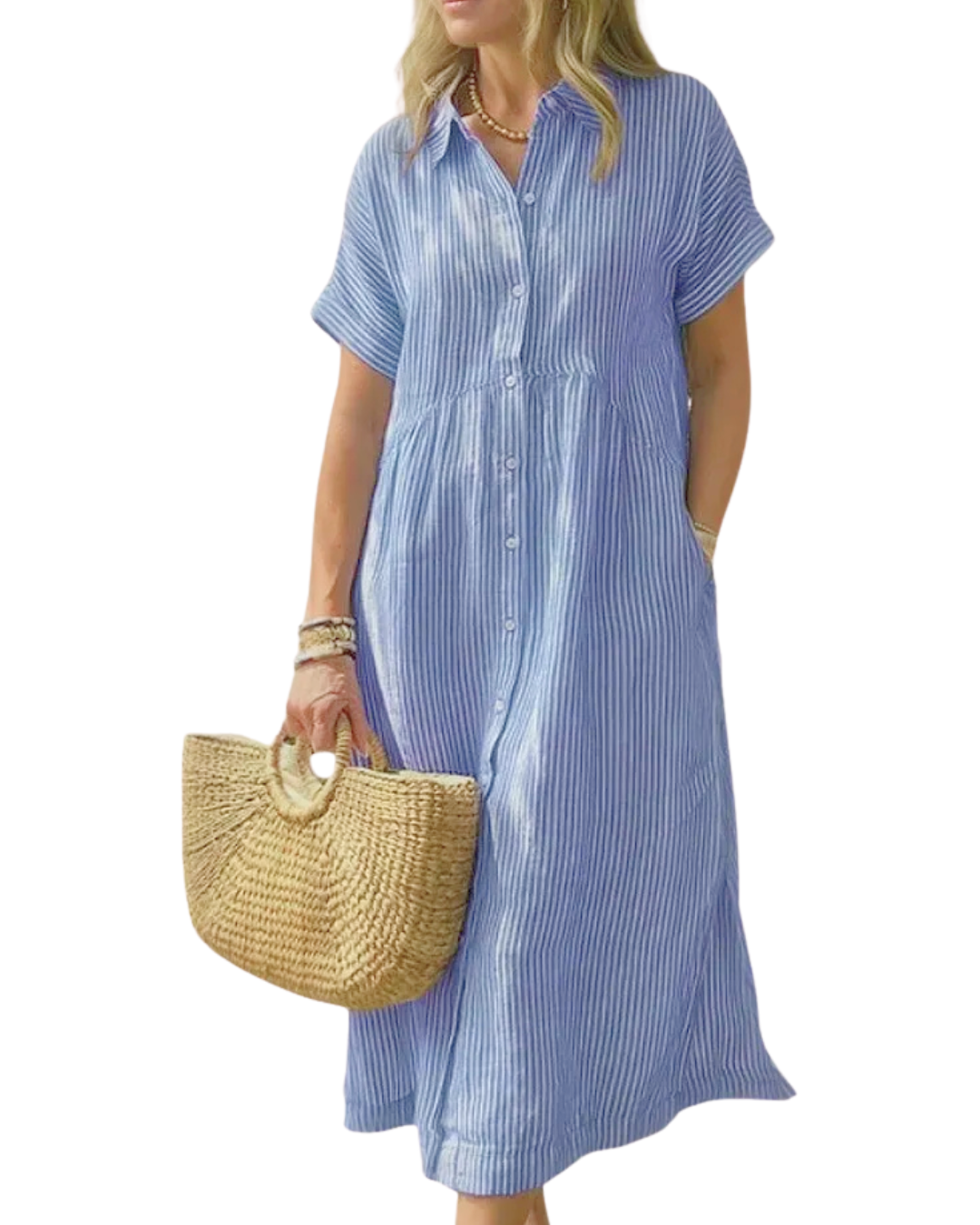 Vestido Camisero de Rayas Roma®