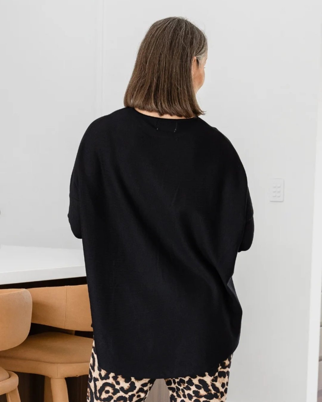 Jersey de Punto de Corte Fluido para Mujer