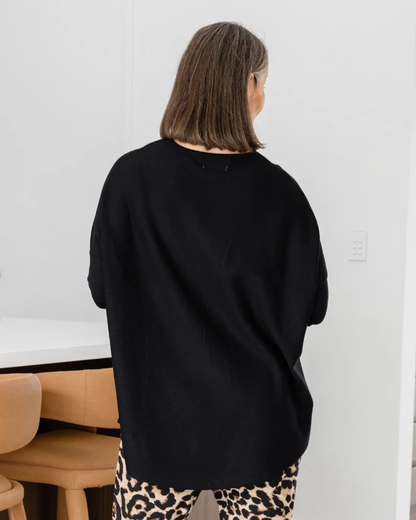Jersey de Punto de Corte Fluido para Mujer