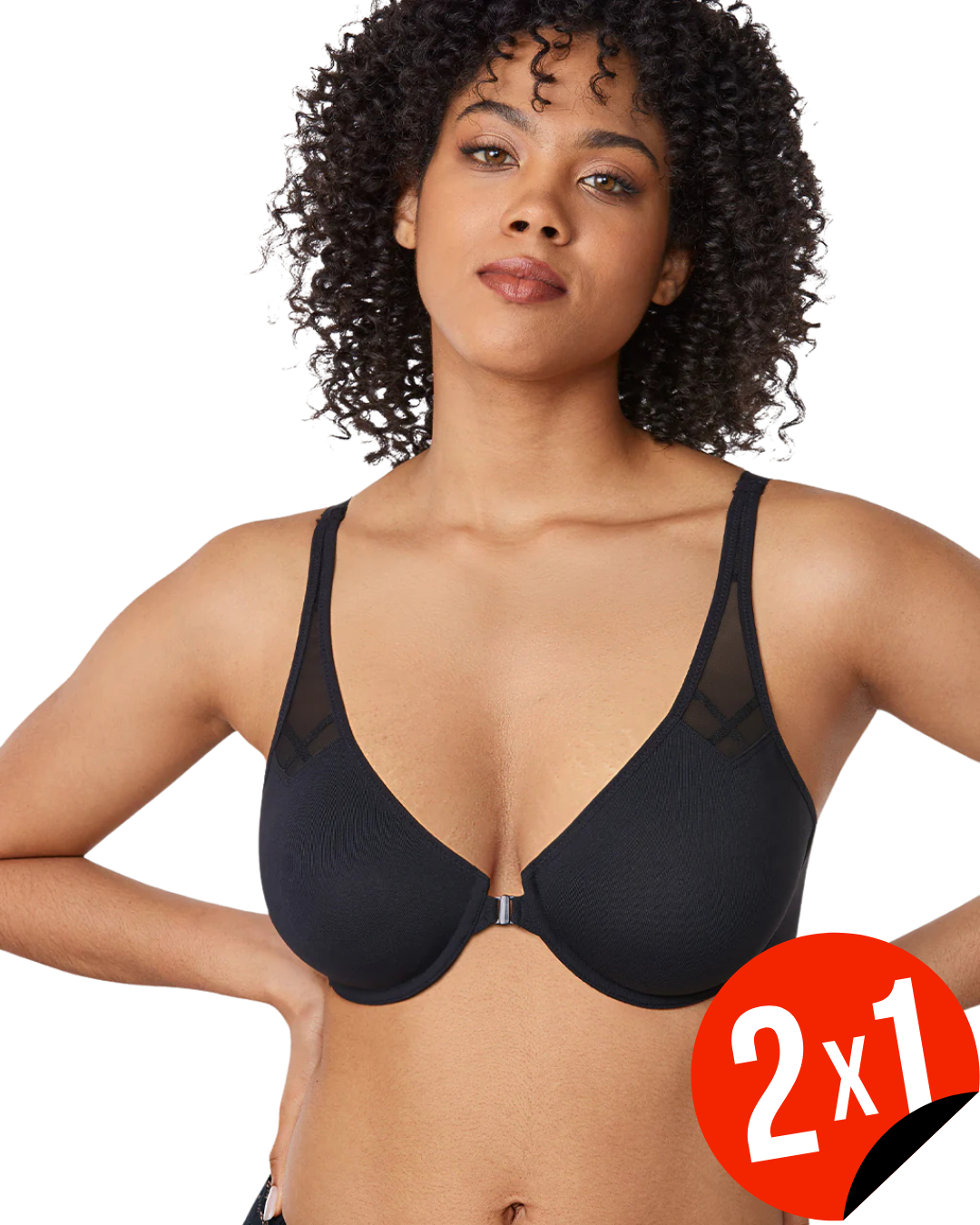 Sujetador sin Forro con Cremallera Frontal (OFERTA 2X1)