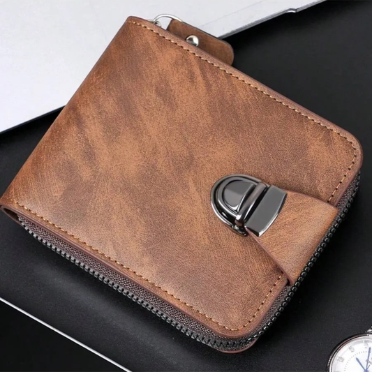 Billetera Vintage Compacta con Cremallera®