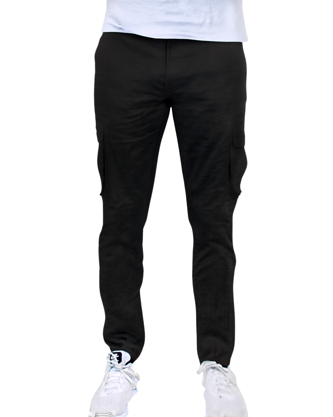 Pantalones cargo de algodón elástico para hombre