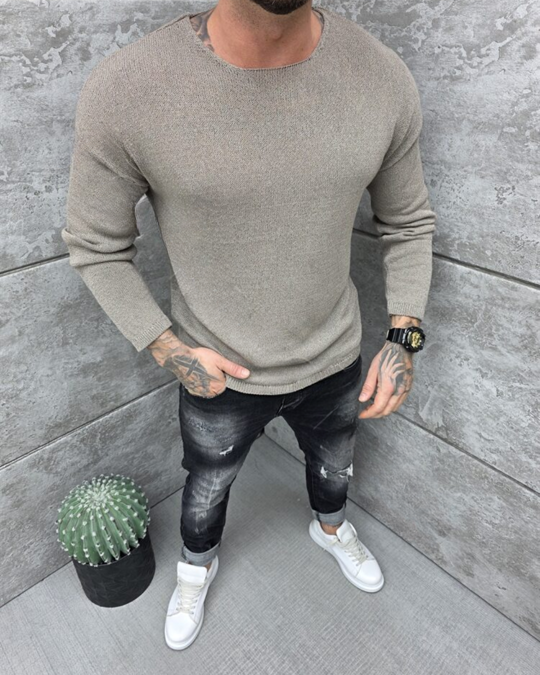 Jersey de Punto Fino para Hombre®