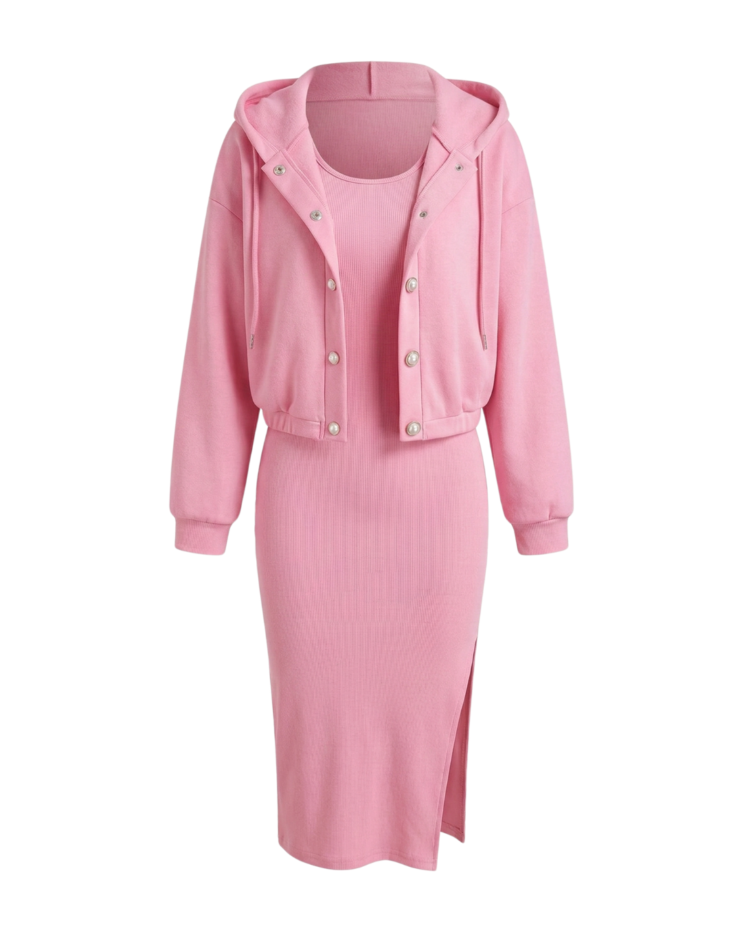 Conjunto de Sudadera con Capucha y Vestido para Mujer®