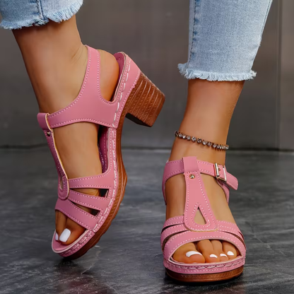 Sandalias de Tacón de Bloque London