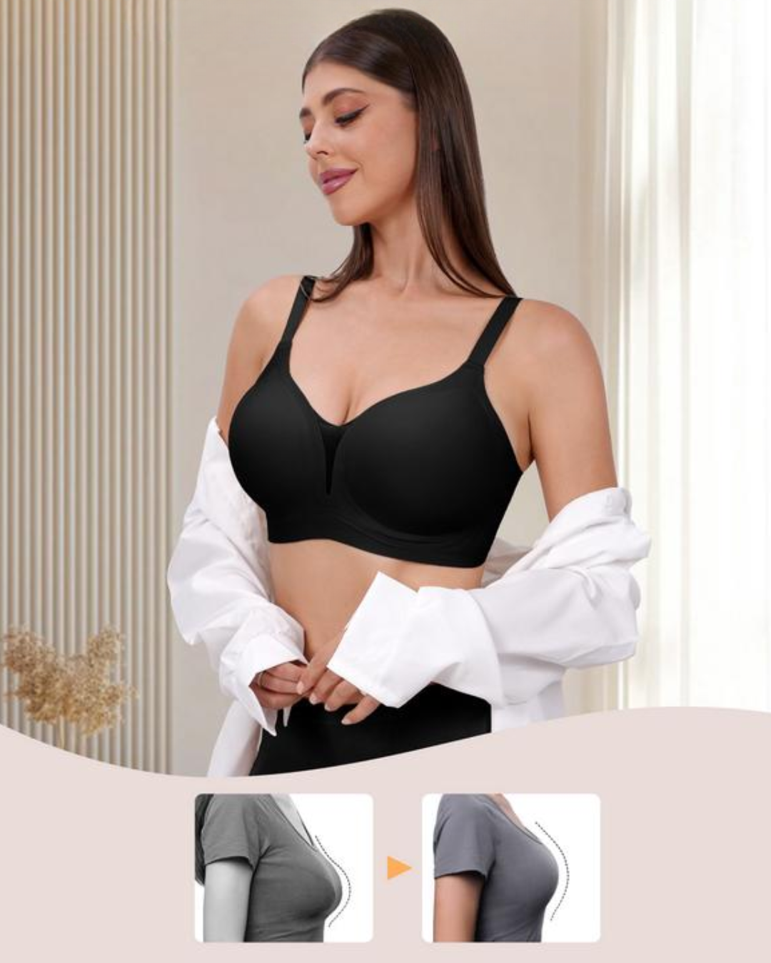Sujetador sin Aros con Escote en V (OFERTA 2X1)