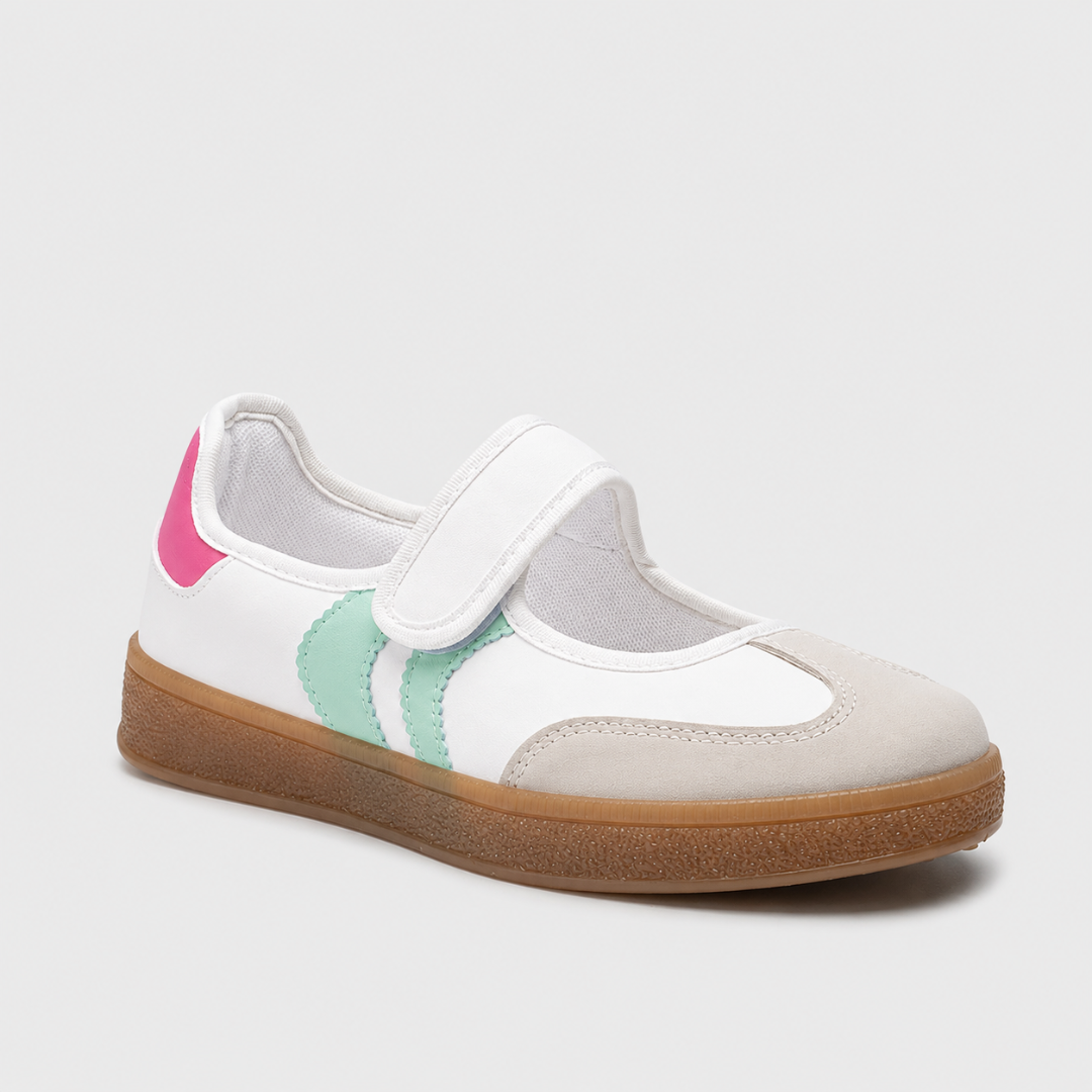 Zapatillas Mary Jane con Cierre de Velcro