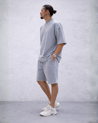 Conjunto Casual de Dos Piezas en Algodón para Hombre