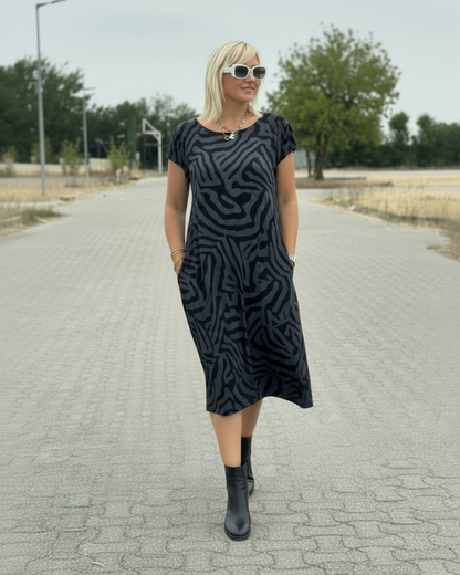Vestido Corto Boho de corte Holgado