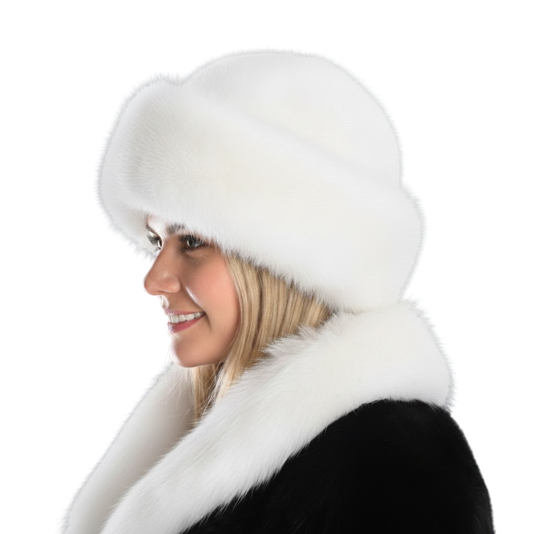 Gorro de Invierno en Piel Sintética de Lujo
