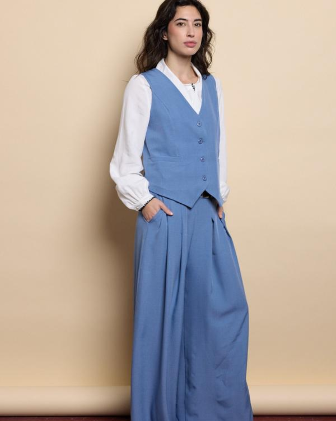 Conjunto de Sastrería Moderna Casual para Mujer