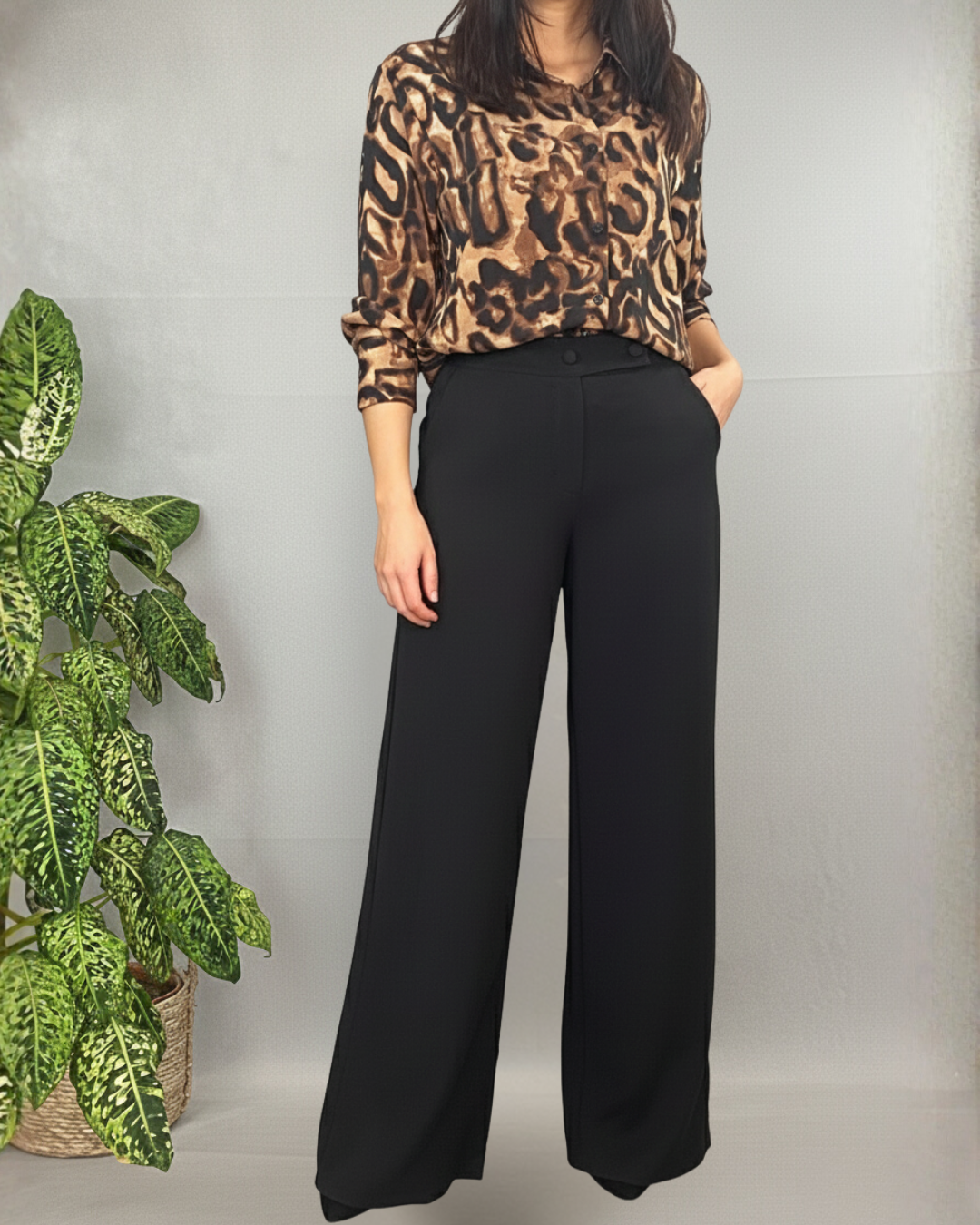 Pantalones de estilo sartorial para mujer