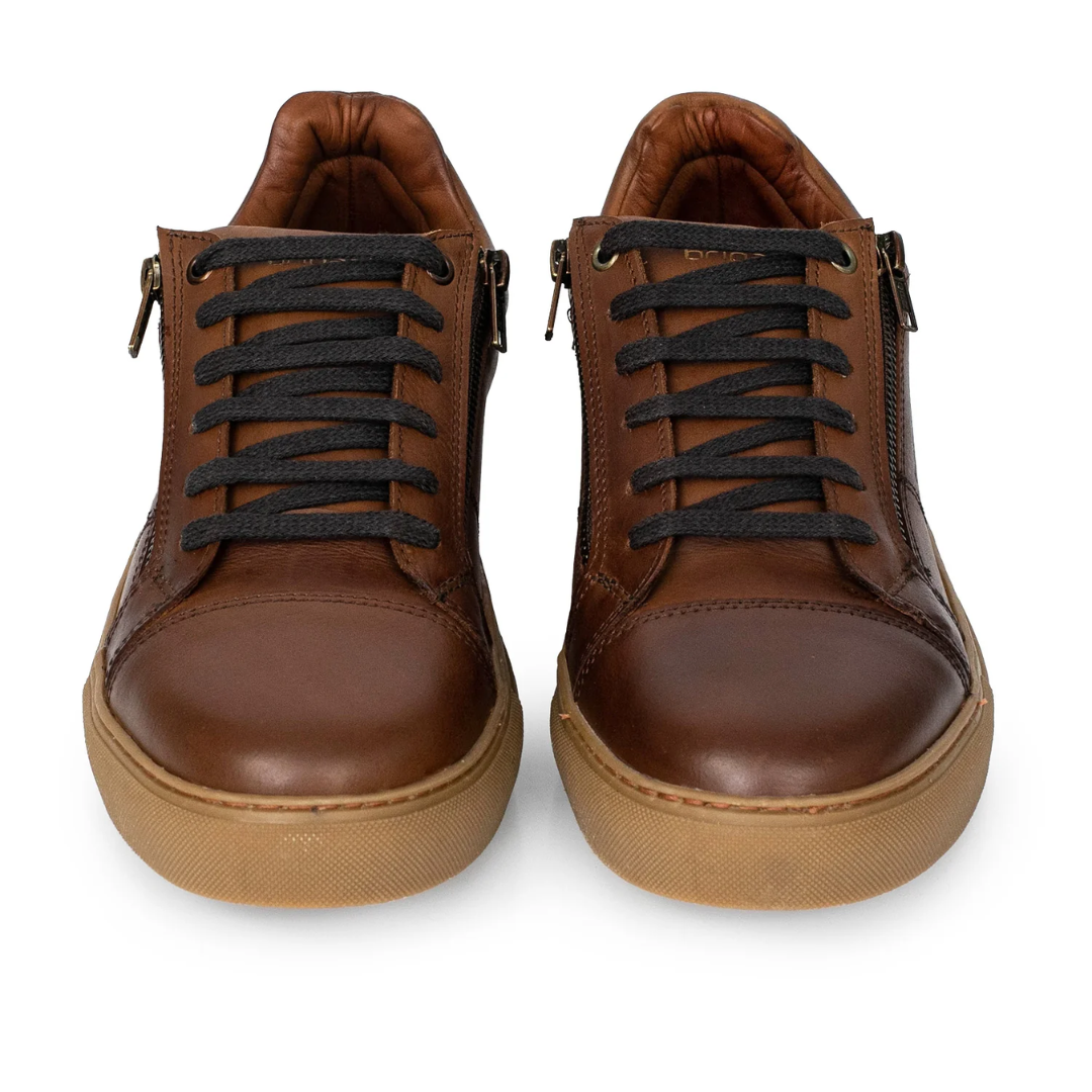 Zapatillas casual de piel con cremallera®