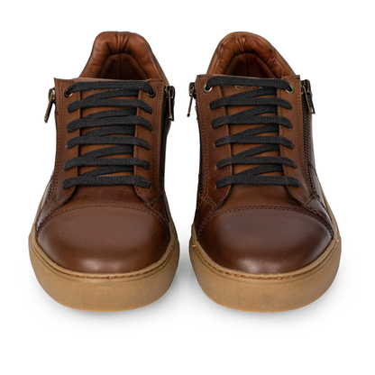 Zapatillas casual de piel con cremallera®