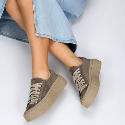 Zapatillas de Ante con Plataforma